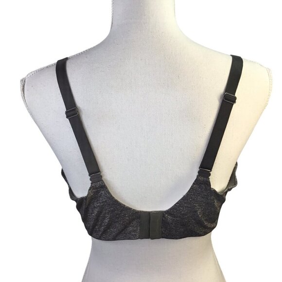 Victoria's Secret Uplift Semi Demi 38DDD Underwire Lined Gray/Black Convertible - Picture 5 of 6